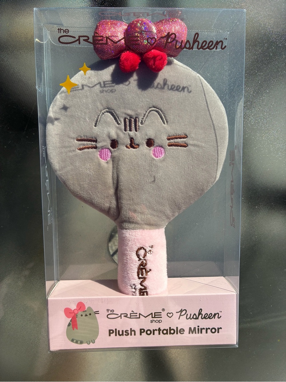 The Crème Shop x Pusheen Plush Portable Mirror